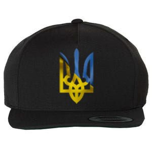 Ukraine Trident Coat Of Arms Flag Ukrainian Pride Wool Snapback Cap