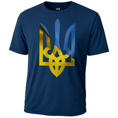 Ukraine Trident Coat Of Arms Flag Ukrainian Pride Performance Shirt