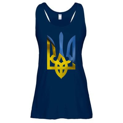 Ukraine Trident Coat Of Arms Flag Ukrainian Pride Ladies Essential Flowy Tank
