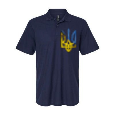 Ukraine Trident Coat Of Arms Flag Ukrainian Pride Softstyle Adult Sport Polo