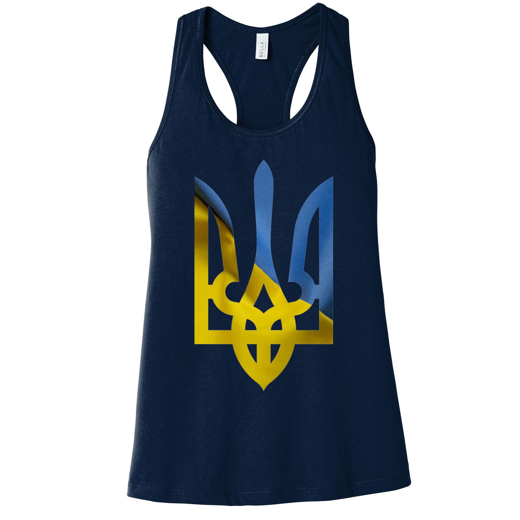 Ukraine Trident Coat Of Arms Flag Ukrainian Pride Womens Tank Top