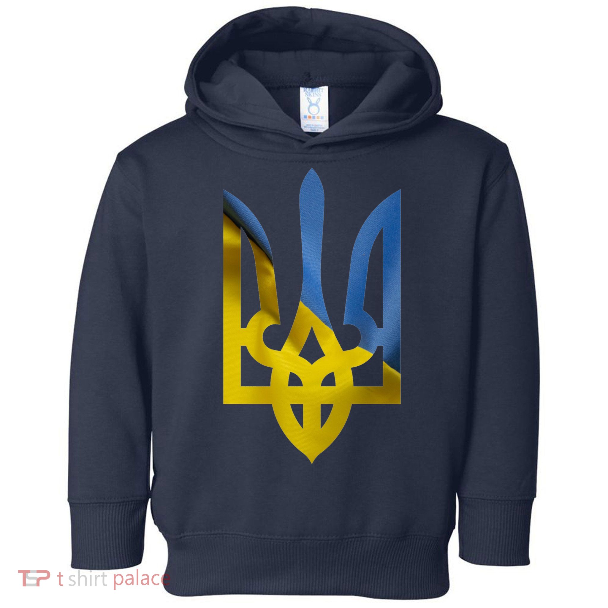 Ukraine Trident Coat Of Arms Flag Ukrainian Pride Toddler Hoodie