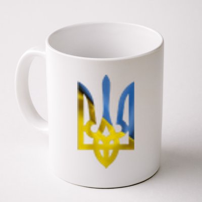 Ukraine Trident Coat Of Arms Flag Ukrainian Pride Coffee Mug