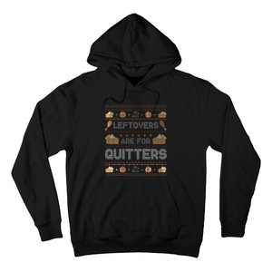 Ugly Thanksgiving Christmas Sweater Leftovers  Hoodie