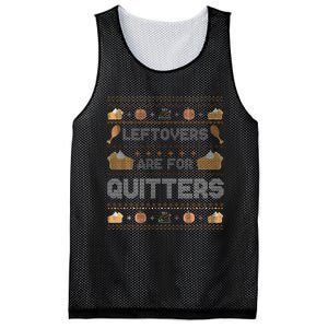 Ugly Thanksgiving Christmas Sweater Leftovers  Mesh Reversible Basketball Jersey Tank