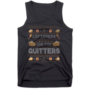 Ugly Thanksgiving Christmas Sweater Leftovers  Tank Top