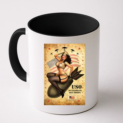 USO To Celebrate Our Troops Bombshell Mug