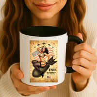 USO To Celebrate Our Troops Bombshell Mug