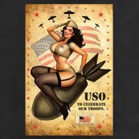 USO To Celebrate Our Troops Bombshell 11oz C Handle Ceramic Mug