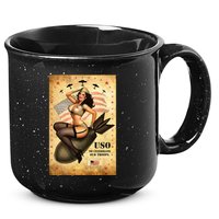 USO To Celebrate Our Troops Bombshell 15oz Campfire Ceramic Mug