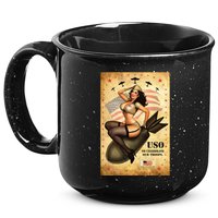 USO To Celebrate Our Troops Bombshell 15oz Campfire Ceramic Mug