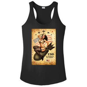 USO To Celebrate Our Troops Bombshell Ladies PosiCharge Competitor Racerback Tank