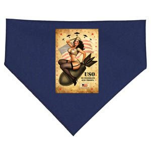 USO To Celebrate Our Troops Bombshell USA-Made Doggie Bandana