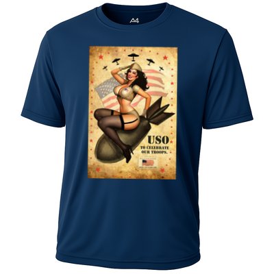 USO To Celebrate Our Troops Bombshell Performance Shirt