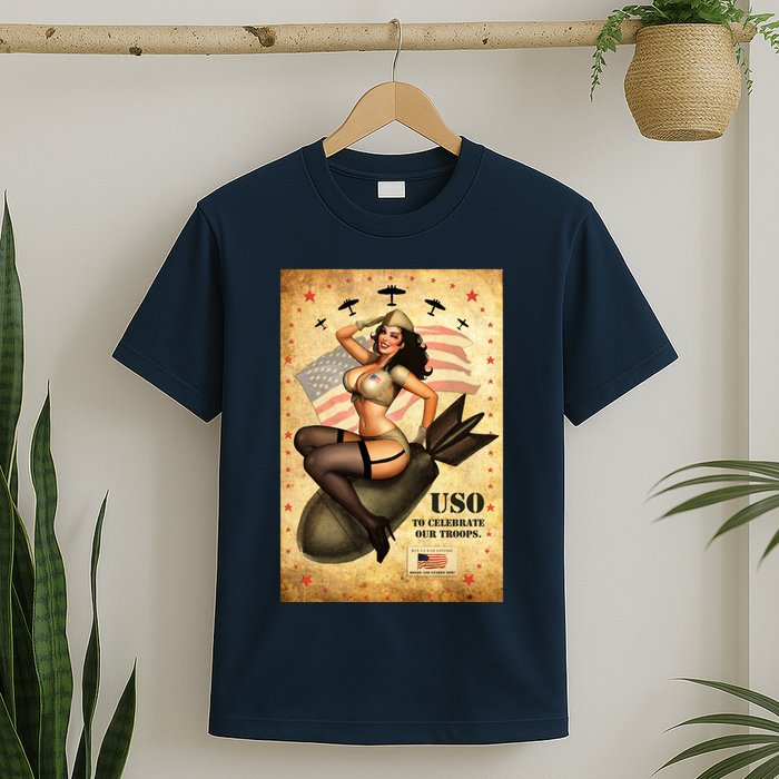 USO To Celebrate Our Troops Bombshell T-Shirt