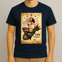 USO To Celebrate Our Troops Bombshell T-Shirt