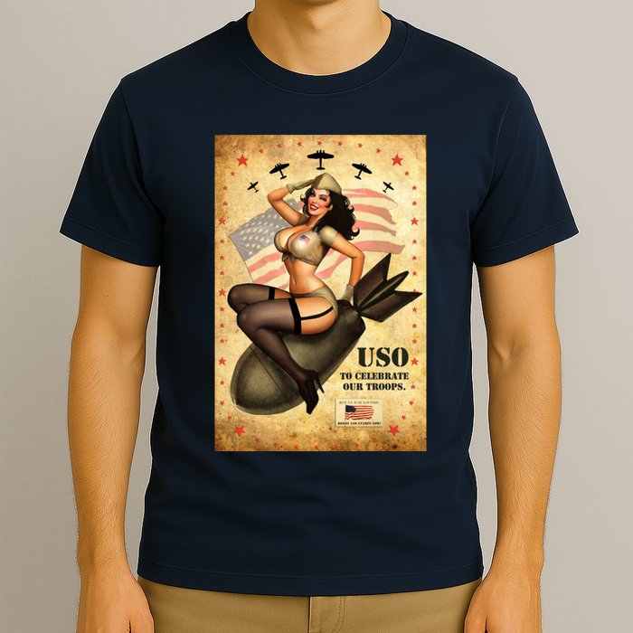 USO To Celebrate Our Troops Bombshell T-Shirt