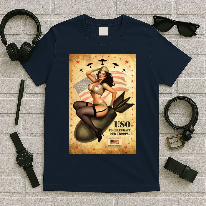 USO To Celebrate Our Troops Bombshell T-Shirt