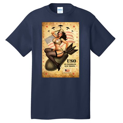 USO To Celebrate Our Troops Bombshell Tall T-Shirt