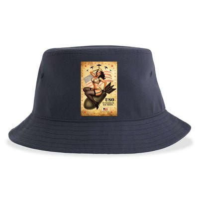 USO To Celebrate Our Troops Bombshell Sustainable Bucket Hat