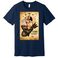 USO To Celebrate Our Troops Bombshell Premium T-Shirt