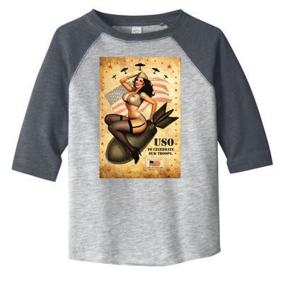 USO To Celebrate Our Troops Bombshell Toddler Fine Jersey T-Shirt
