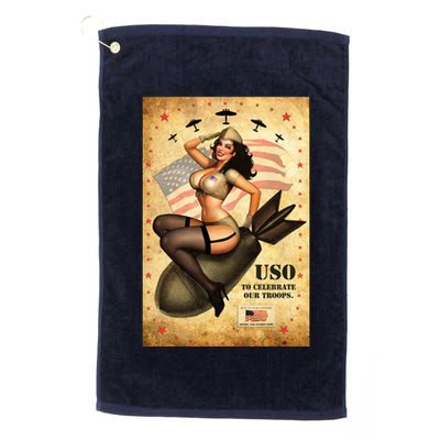 USO To Celebrate Our Troops Bombshell Golf Towel