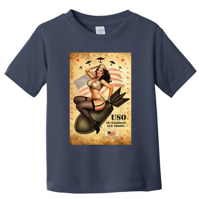 USO To Celebrate Our Troops Bombshell Toddler T-Shirt