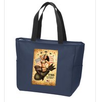 USO To Celebrate Our Troops Bombshell Zip Tote Bag