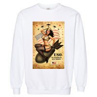 USO To Celebrate Our Troops Bombshell Garment-Dyed Sweatshirt