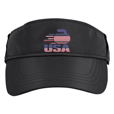 Usa Team Curling Rock Jersey American Flag Winter Sport Gift Cute Gift Adult Drive Performance Visor