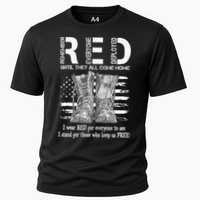 Until They Come Home My Soldier US Flag Red Friday Military Cooling Performance Crew T-Shirt