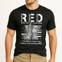 Until They Come Home My Soldier US Flag Red Friday Military Cooling Performance Crew T-Shirt