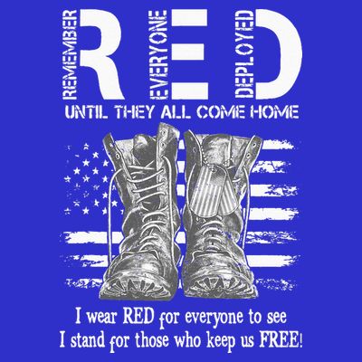 Until They Come Home My Soldier US Flag Red Friday Military T-Shirt