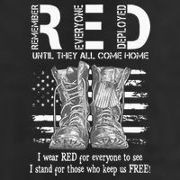 Until They Come Home My Soldier US Flag Red Friday Military 7 Panel Mesh Trucker Snapback Hat