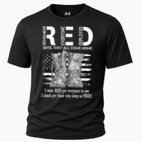 Until They Come Home My Soldier US Flag Red Friday Military Cooling Performance Crew T-Shirt