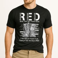 Until They Come Home My Soldier US Flag Red Friday Military Cooling Performance Crew T-Shirt