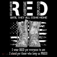Until They Come Home My Soldier US Flag Red Friday Military Button