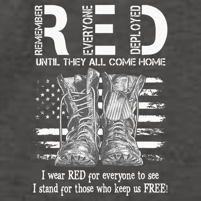 Until They Come Home My Soldier US Flag Red Friday Military Vector Backpack