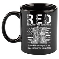 Until They Come Home My Soldier US Flag Red Friday Military 11oz C Handle Ceramic Mug