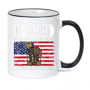 Until They Come Home My Soldier Red Friday Veterans Day 11oz Black Color Changing Mug