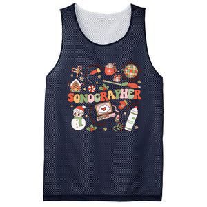 Ultrasound Technologist Christmas Sonographer Student Mesh Reversible Basketball Jersey Tank