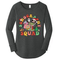 Ultrasound Tech Christmas Sonography Squad Holiday Nurse Women's Perfect Tri Tunic Long Sleeve Shirt