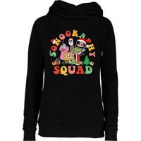 Ultrasound Tech Christmas Sonography Squad Holiday Nurse Womens Funnel Neck Pullover Hood