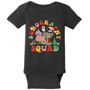 Ultrasound Tech Christmas Sonography Squad Holiday Nurse Baby Bodysuit