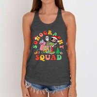 Ultrasound Tech Christmas Sonography Squad Holiday Nurse Women's Knotted Racerback Tank