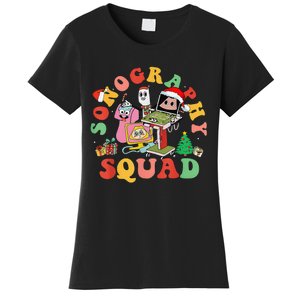 Ultrasound Tech Christmas Sonography Squad Holiday Nurse Women's T-Shirt