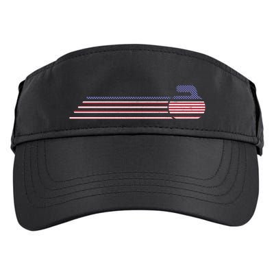 Usa Team Curling Jersey Vintage Winter Sports Lover Funny Gift Adult Drive Performance Visor