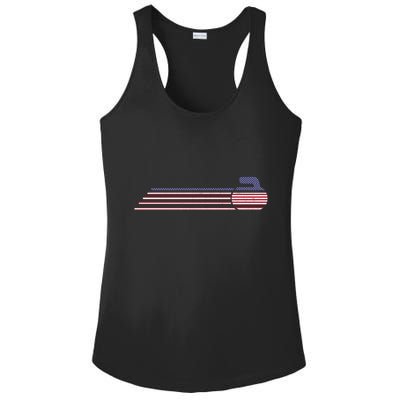 Usa Team Curling Jersey Vintage Winter Sports Lover Funny Gift Ladies PosiCharge Competitor Racerback Tank