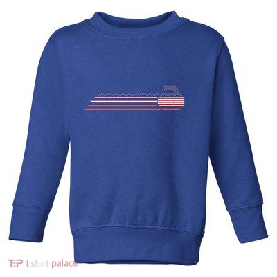 Usa Team Curling Jersey Vintage Winter Sports Lover Funny Gift Toddler Sweatshirt
